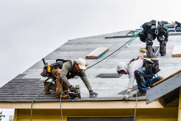 Professional Roof Replacement technician working in Visalia, CA